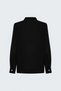 Plunging Neck Blouse - Black - 5