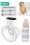 Wearable Breast Pump with 30-Piece Breast Milk Bags & Storage Bag, Electric Breast Pump, Portable Hands-Free Breast Pump with 4 Modes & 12 Levels, Leak-Proof and Ultra-Quiet
