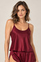 Women's Satin Shorts Pajama Set - Strappy and Comfortable Loungewear Set - 4