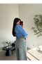 Blue corset detailed short shirt - 5