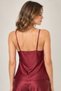 Women's Satin Shorts Stylish Pajama Set with Lace Detail and Straps - 5