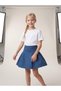 Girl's Woven Fabric Pleated Skirt