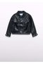 Girl's leather jacket black - 4