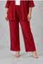 Plus Size Kimono Cardigan 2-Piece Set – Wrinkled Fabric Oversized Stylish Set - 3
