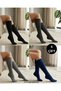 4 Pairs of Knee-Length Lycra Women's Socks, Soft and Washable