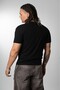 Μαύρο ανδρικό μπλουζάκι Crupt Essential Henley - 5