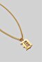 316L Steel Gothic D Letter Necklace Ka1103Al - 5