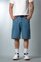 Light Blue Baggy Denim Urban Jort Men's Shorts Uk1450Mva