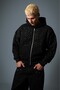 Crupt Stardust Stoned Black Boxy Crop Men's Zip Hoodie Jacket - 5