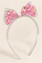 Light Pink Children's Crown with Bow Detail - 4