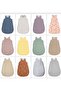 Fiber-Free 1.0 Tog Sleeping Bag for Girls and Boys, 100% Cotton Double Layer Combed Cotton Children's Sleeping Bag / Rainbow Green - 4
