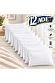Inter Z 12 Pieces Quilted Patterned Interlining Zippered Pillow Protector Mattress Cover 50X70 cm