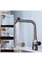 Digital Kitchen Evyie - Imported Anthracite Faucet with Waterfall Fountain and Spiral - 3