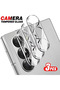 For Samsung Z Fold7 3Pieces 3Pcs Clear Crystal 3D Curved Tempered Glass Camera Lens Protector for Sa