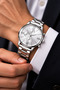 Silver Men's Wristwatch - a Gift for Lovers with a Stylish Box - 2