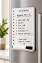 Refrigerator Magnetic Plexiglass Writing Board 10X15 cm - with Pen, Erasable Shopping List and Note Board - 5