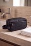 Ar-01 Men's Black Water Resistant Faux Vegan Leather Shaving Care Travel Handbag Portfolio/Clutch Black - 4
