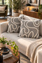 Bohemian Style Punch Embroidered Throw Pillow Case |   43X43Cm |   2 Pieces - 3