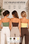 Women's 3-Pack Strapless Bustier Crop Top / Fitted Stretchy Stylish Bandeau Basic Blouse - 4
