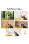 2 Meters Elastic String Self-Adhesive Cat Fishing Rod Toy with Feathers and Rattles - 4