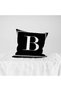 Lettered Throw Pillow Pillow Case - Letter B - 43x43 Cm - 4