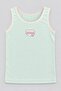 2-Piece Girls' Undershirt Set Mint Green, Mom Dad Love Printed Undershirt, Lace Trimmed Cotton Girls' Undershirt, Cotton 2-Piece Underwear Set, Gift Undershirt Set, Girls' Underwear Undershirt-19 - 4
