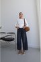 Smoked Side Double Stitched Mom Jeans