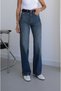 Blue Kuzmina Washed Straight Jean - 4