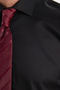 Men's Slim Fit Non-Iron Iron-Free Cotton Black Shirt - 8
