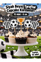 15Pcs Football Black White Fan Birthday Ornament Ornament Cupcake Cake Toothpicks 6-7cm Cupcake Toothpick