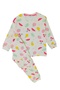 Girl's 4-8 Years Old Fruit Patterned 100% Cotton Interlock Fabric Long Sleeve Pajama Set - 2