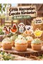 32 Piece Farm Animals Giant Birthday Decoration Banner Cake Picks Cupcake Decoration Set - 3