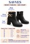 Women's Chain Detailed Heeled Boots – for Stylish Everyday and Winter Outfits - 2