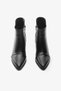 Black Genuine Leather Thick Heeled Women's Boots - 4