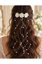Hair Vine, Bridal Hairpin with Pearls and Vines, Bridal Crown, Elegant Design Hairpin 40cm Vine - 2