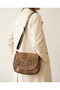 Genuine Leather Crossbody Casual Women's Shoulder Bag - Brown Snake Print Women's Bag - 3