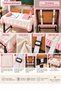Elastic-Ruffled School Desk Cover 120X55 cm – Double Student Desk Cover, Lunch and Event Cover