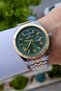 Dial Green Strap Gold Silver Color Gift Boxed Men's Wristwatch - 2