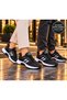 Unisex Waterproof PU Sole Sports Shoe-Black-White - 7