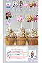 Gabby Dollhouse Dream House Concept Toothpick Cupcake Decoration Birthday Decoration *20Pcs Thick Paper