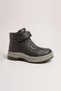 Black Genuine Leather Orthopedic Children's Boots