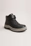 Black Genuine Leather Orthopedic Children's Boots - 5