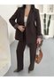 Blazer Jacket and Wide-Leg Pants Set - 5
