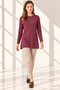 Women's Viscose Full Lycra Tunic-Purple - 6