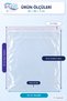 26X40+5 cm Transparent Gelatin Tape Bag 100 Pcs |   Dowry Bag Adhesive Packaging Bag - 2