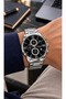 Men's Wristwatch with Internal Functions Active 30 Mt Water Resistant Steel Strap Efr.13299.M2 - 4