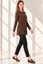 Women's Viscose Full Lycra Tunic-Brown - 6