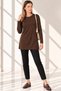 Women's Viscose Full Lycra Tunic-Brown - 5