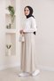Elastic Waist Tansel Skirt - 4