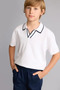 Regular Fit Apaş Collar Viscose T-Shirt for Boys G6606A826Au - 5